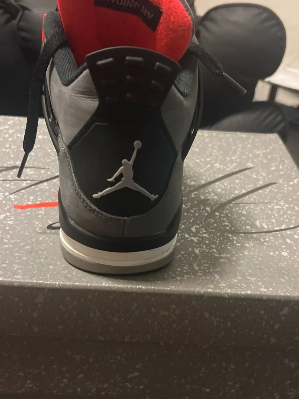 Jordan Air Jordan 4 Retro Box - Dark Gray with White Speckle